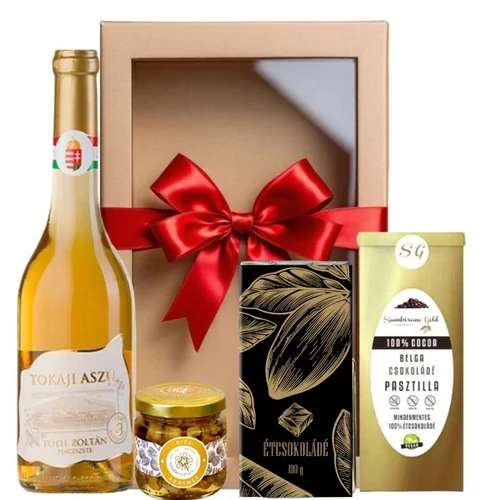 Kép 1/2 - Aranyválogatás ajándékcsomag Tokaji Aszúval