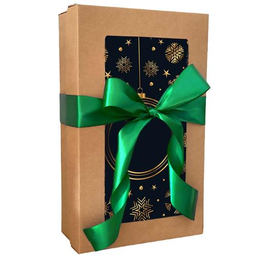 Picture 2/2 -Christmas gift box - Gold - Green