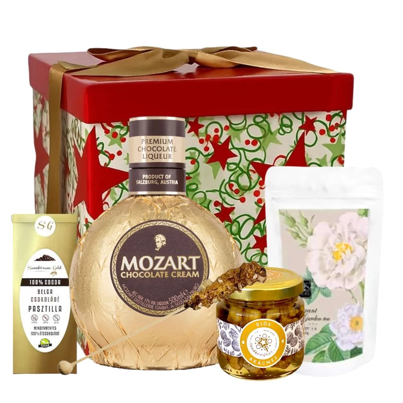 Arany varázslat ajándékbox Mozart likőrrel