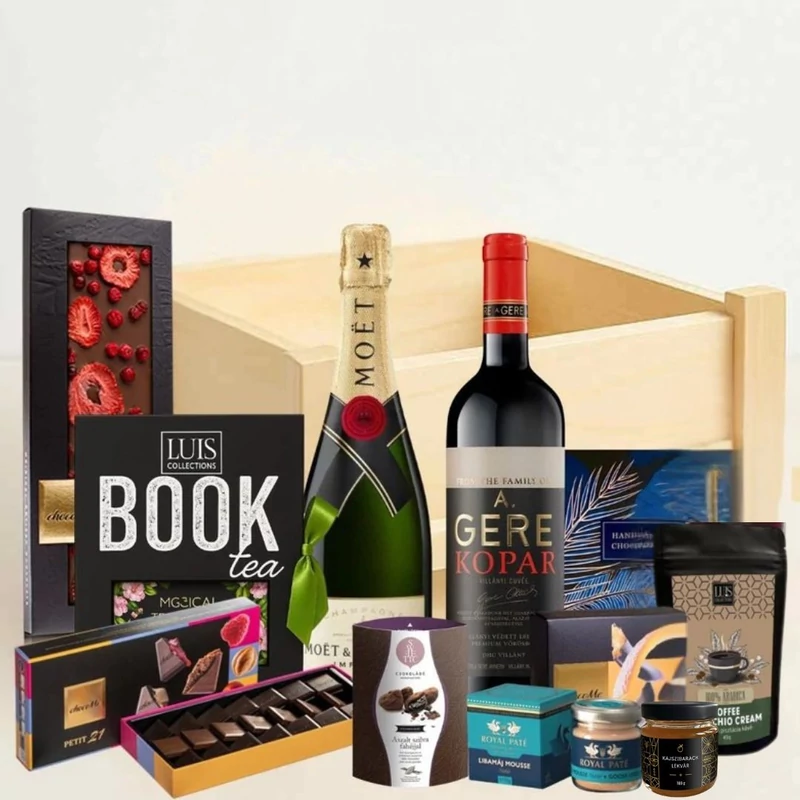 Prémium ajándékkosár