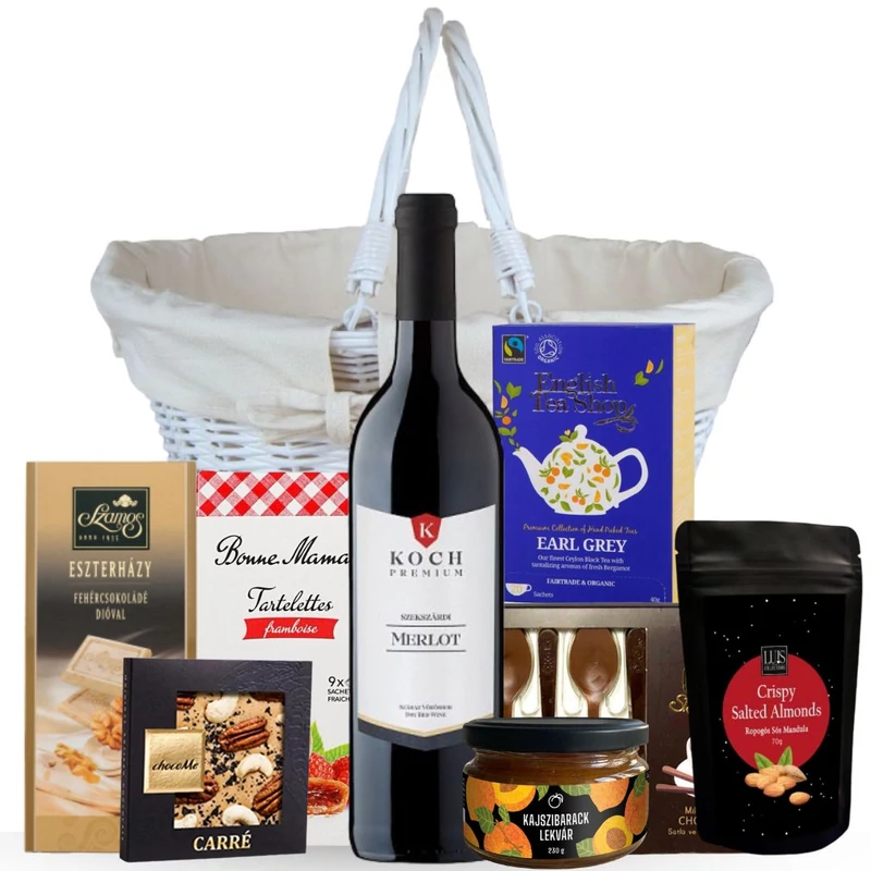 Gift basket of delicacies