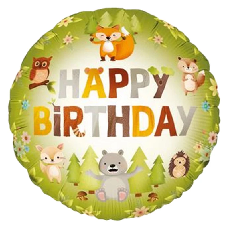 Erdő állatai szülinapi lufi Erdő állatai szülinapi lufi