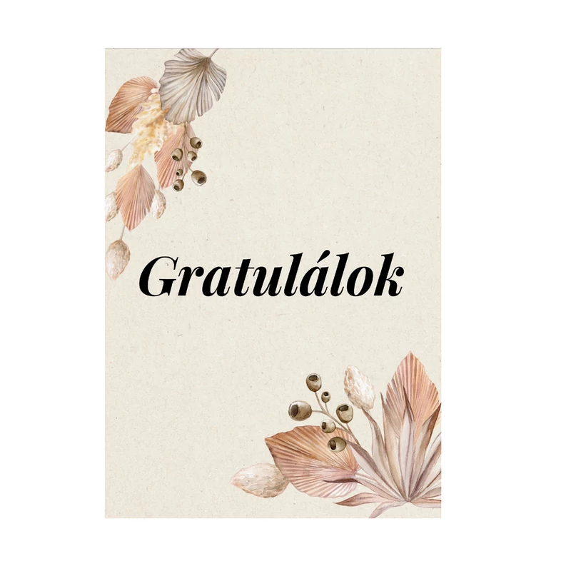 Gratulálok képeslap egyedi szöveggel
