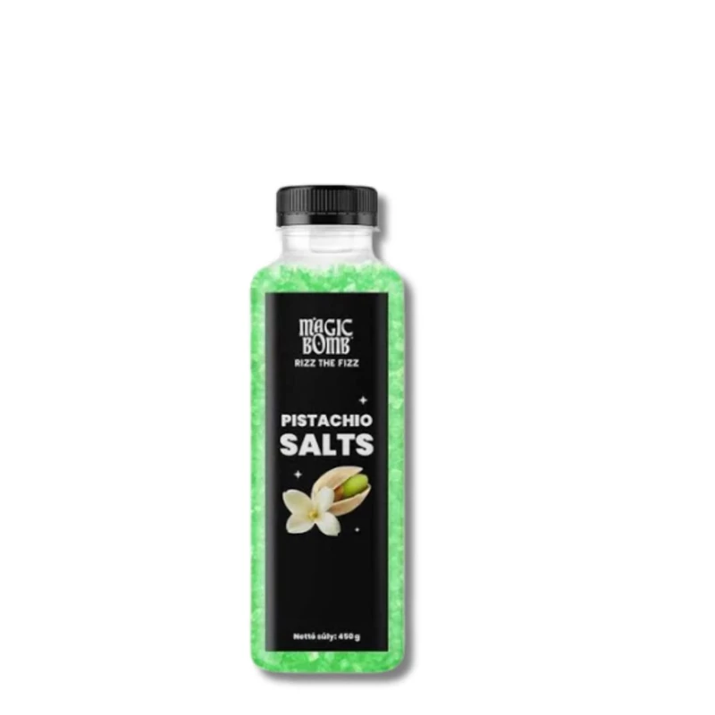 Magic Bomb bath salt with pistachio and vanilla scent