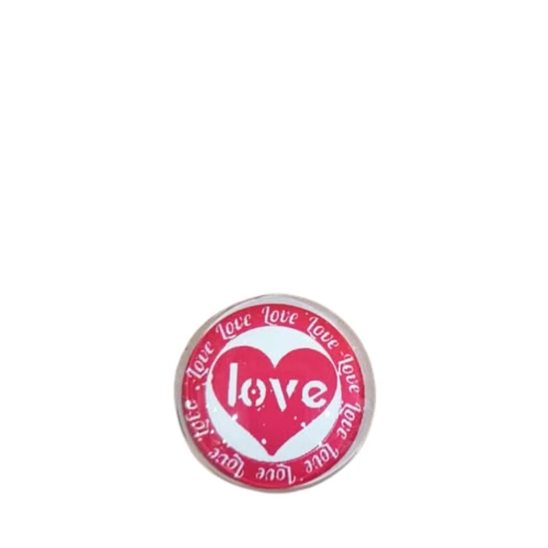 Fridge magnet with a heart design