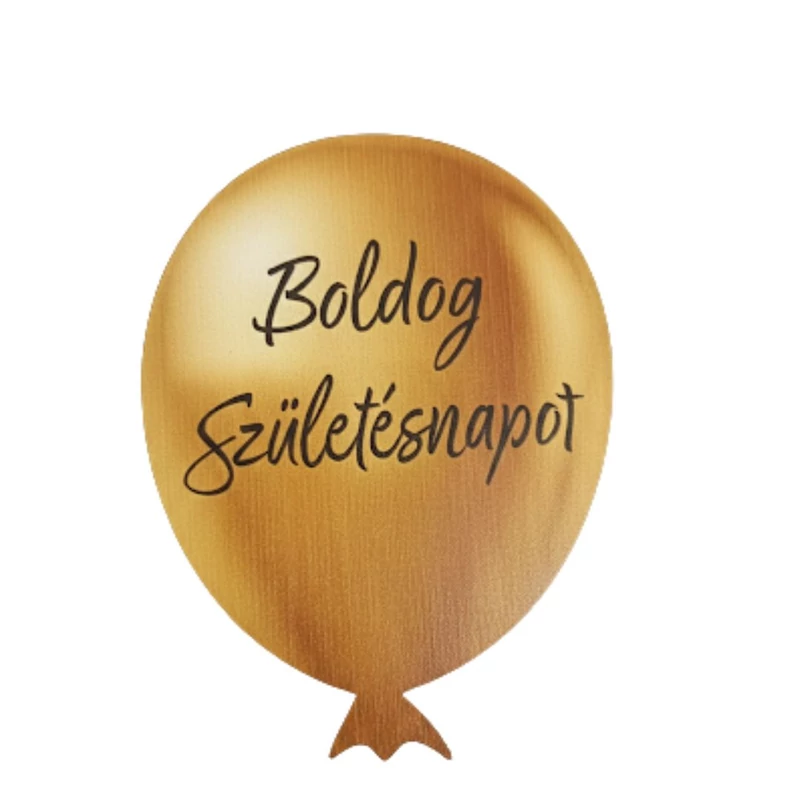 Boldog Születésnapot arany lufis dekorkarton