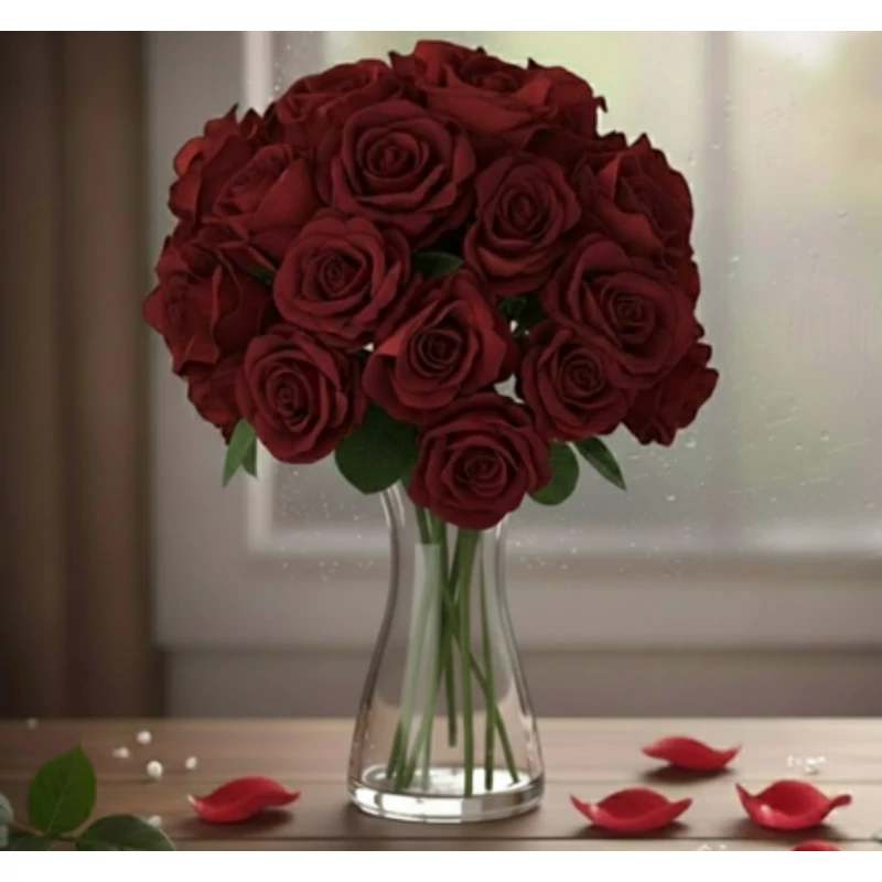 Bársony rózsacsokor kiegészítő ajándék