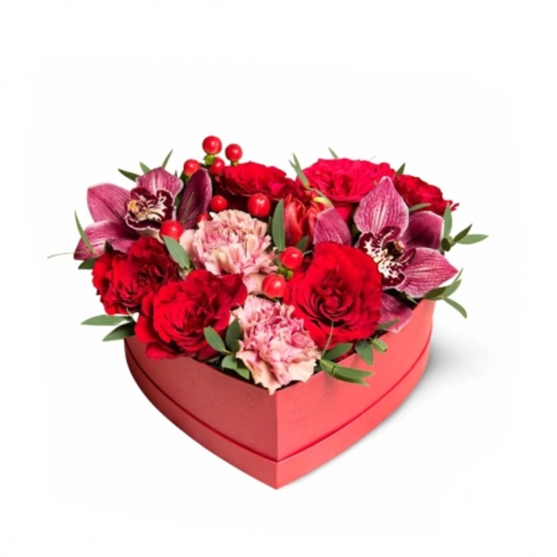 Valentin napi virágbox küldés - Egyetlenem