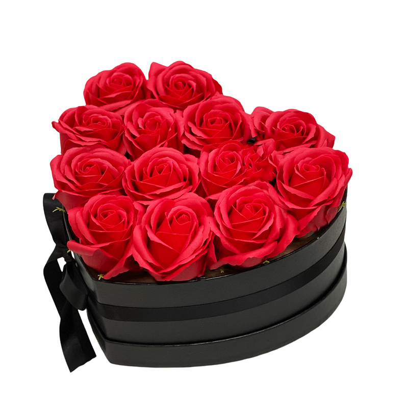 Vörös Szappan Rózsa Box Szív