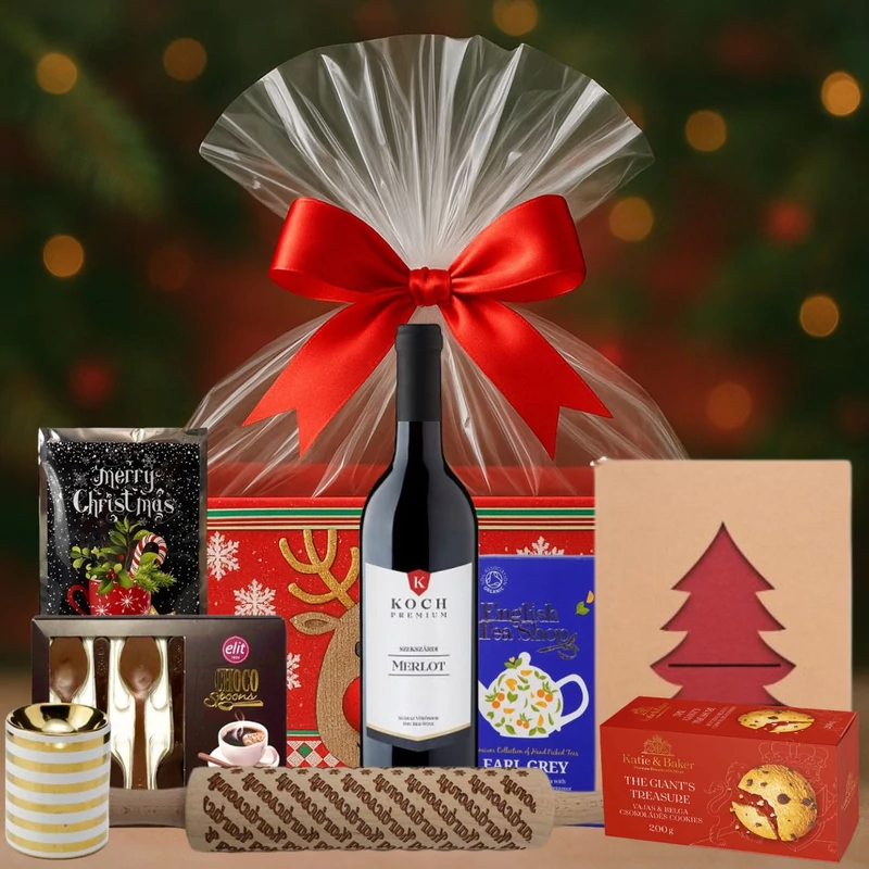 Karácsonyi ajándékkosár