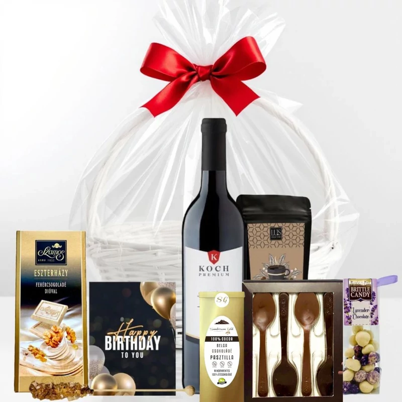 Születésnapi ajándékkosár