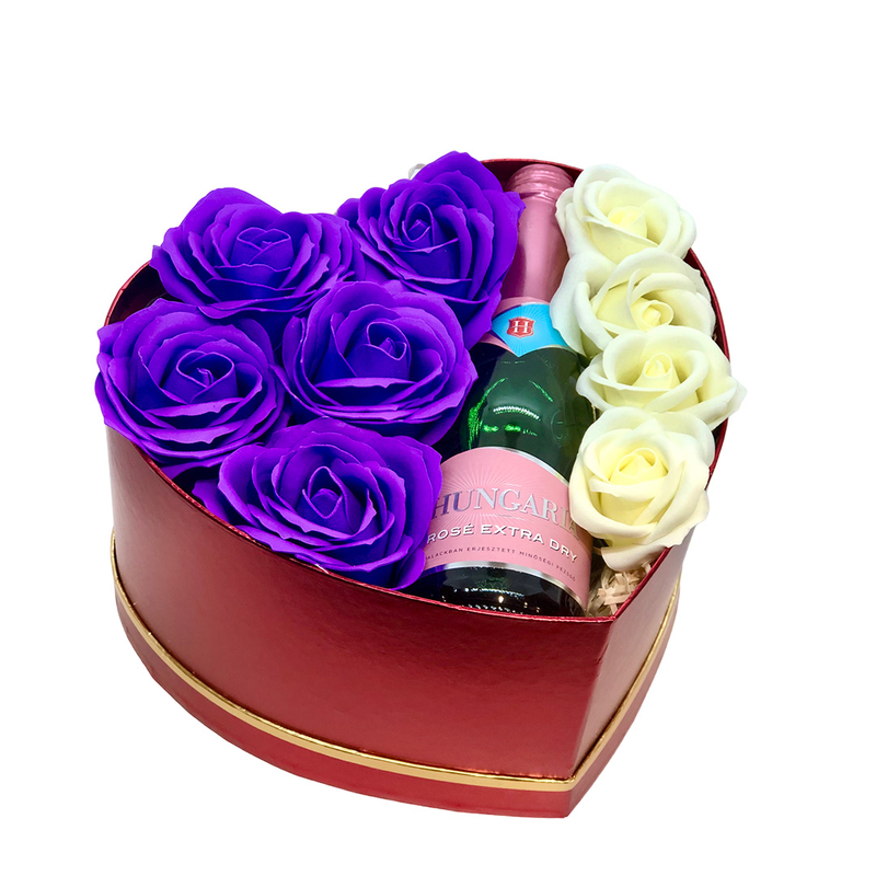 Anyák napi ajándékbox , ajándékküldés online , rózsa doboz