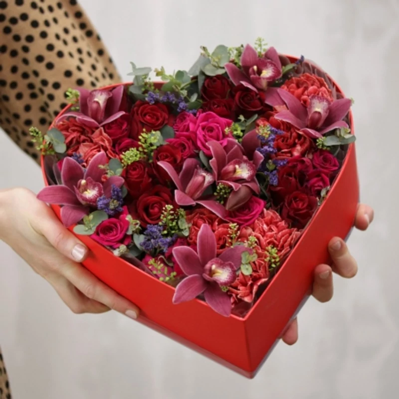 Modern virágbox küldés